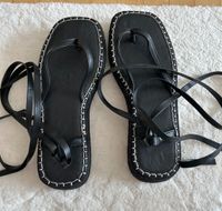 Sandaletten zum Schnüren schwarz, Zehentrenner Nordrhein-Westfalen - Beckum Vorschau