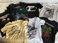 7tlg. Motivshirt-Paket Gr.146/152 H&M/Playstation/Hanes/Minecraft Hessen - Hofheim am Taunus Vorschau