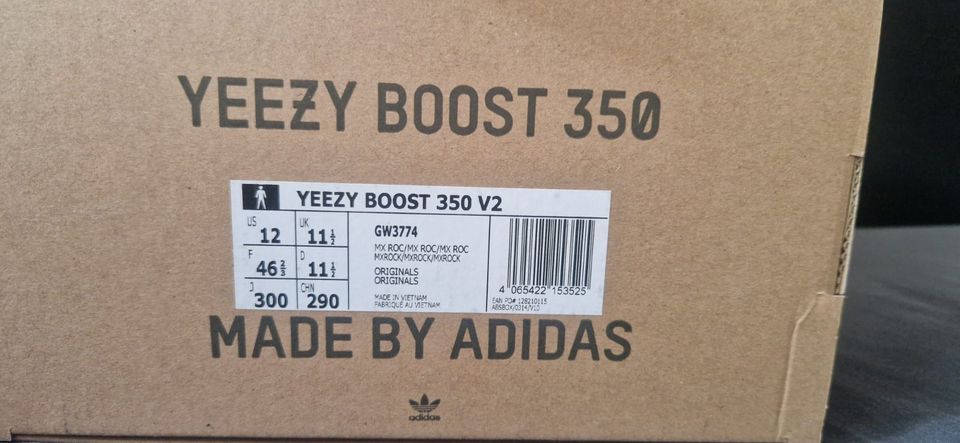 Neu Original Adidas Yeezy Boost 350 V2 12 46 2/3 MX Rock in Berlin
