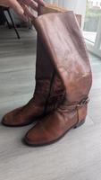 Damenstiefel braun mit Reißverschluss Größe 38 Bayern - Mainaschaff Vorschau