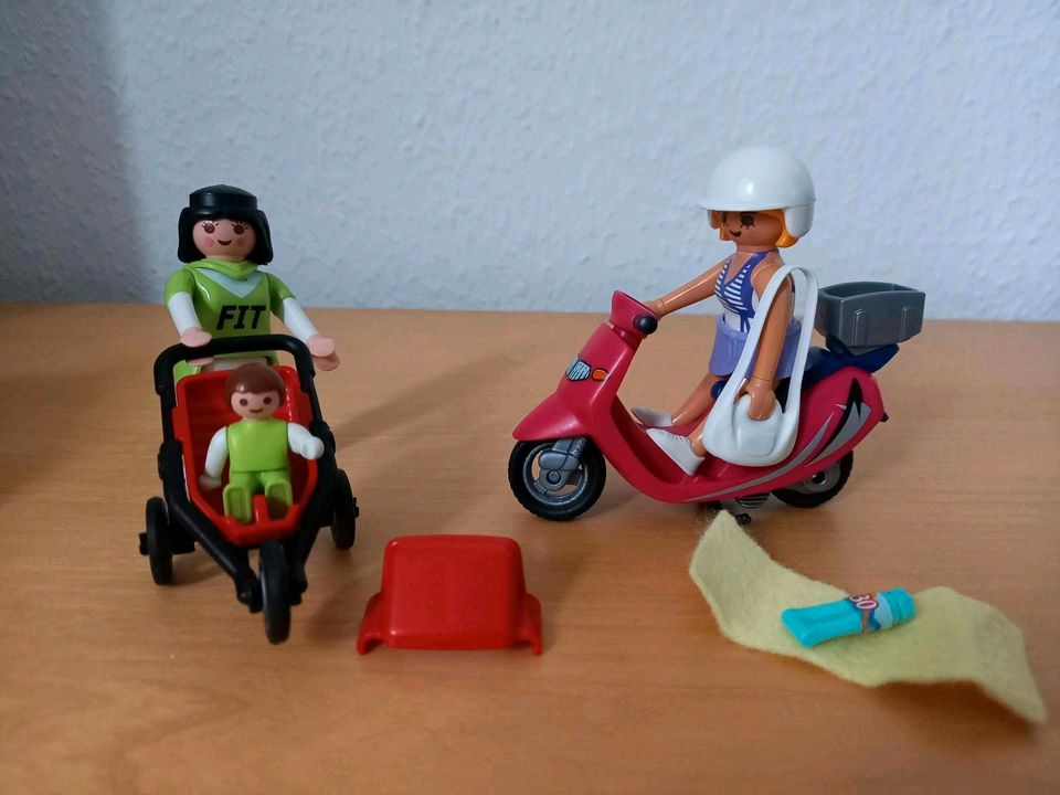 Playmobil Set Konditorin Böckerin Kinderwagen Motorroller Sets in Finnentrop