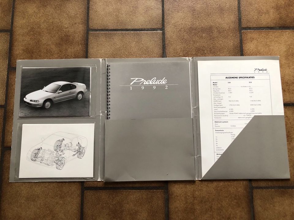 Seltene Honda Prelude Pressemappe 1992 Erstausgabe in Monschau