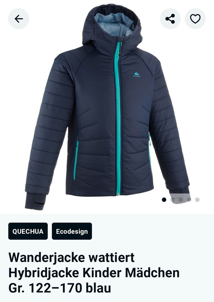 Jacke Übergangsjacke Wanderjacke Quechua Größe 122/128 NEU in Glinde