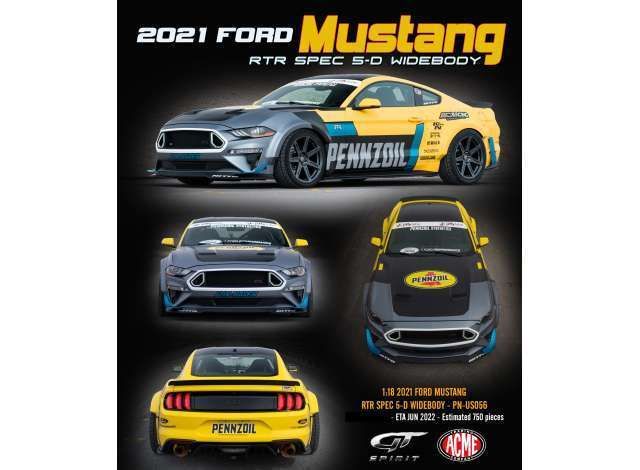 US GT Spirit Ford Mustang RTR 5 Pennzoil 2021 Modellauto 1:18 in Driedorf