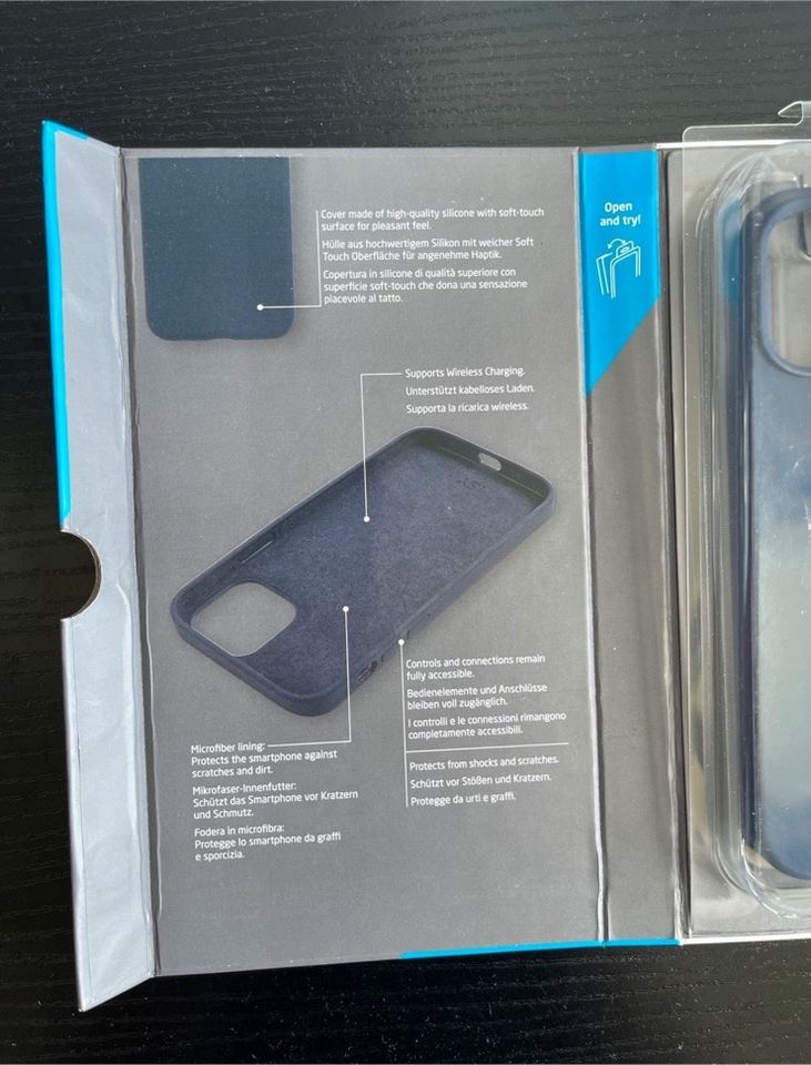 iPhone 12 Pro Max Handyhülle case dunkelblau Silikon in Gievenbeck