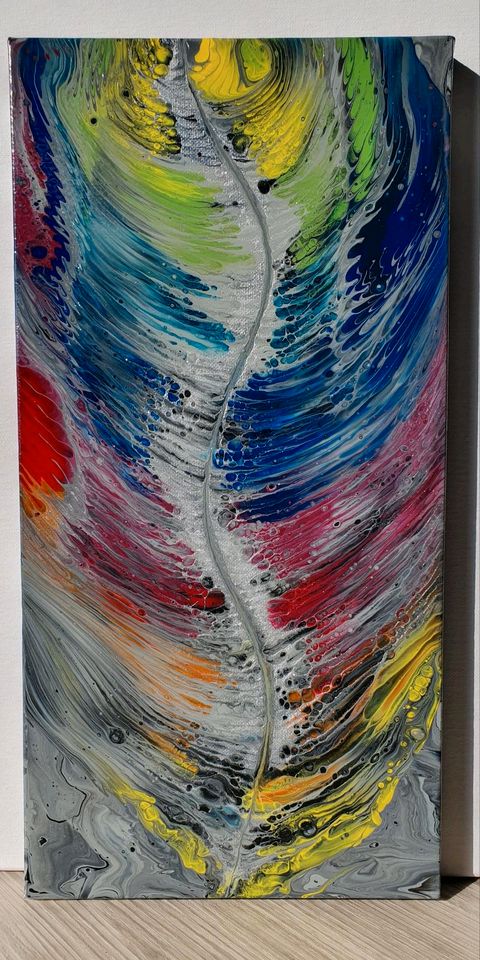 Acryl Pouring, Leinwand Bilder 20×40 cm in Berlin