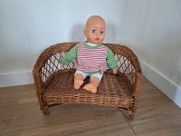 Korbbank Puppe + Requisite Fotoshooting Baby, braun Sachsen - Diera-Zehren Vorschau
