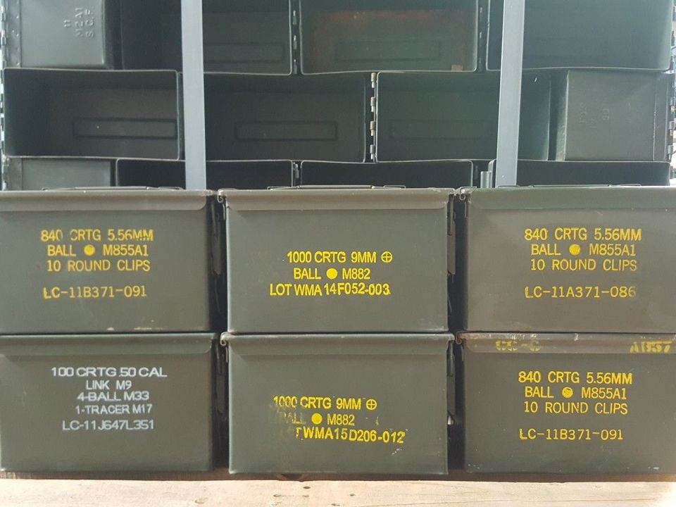 ❗ Original US Army Munitionskiste, Vintage Werzeugkiste, Lagerbox in Würzburg