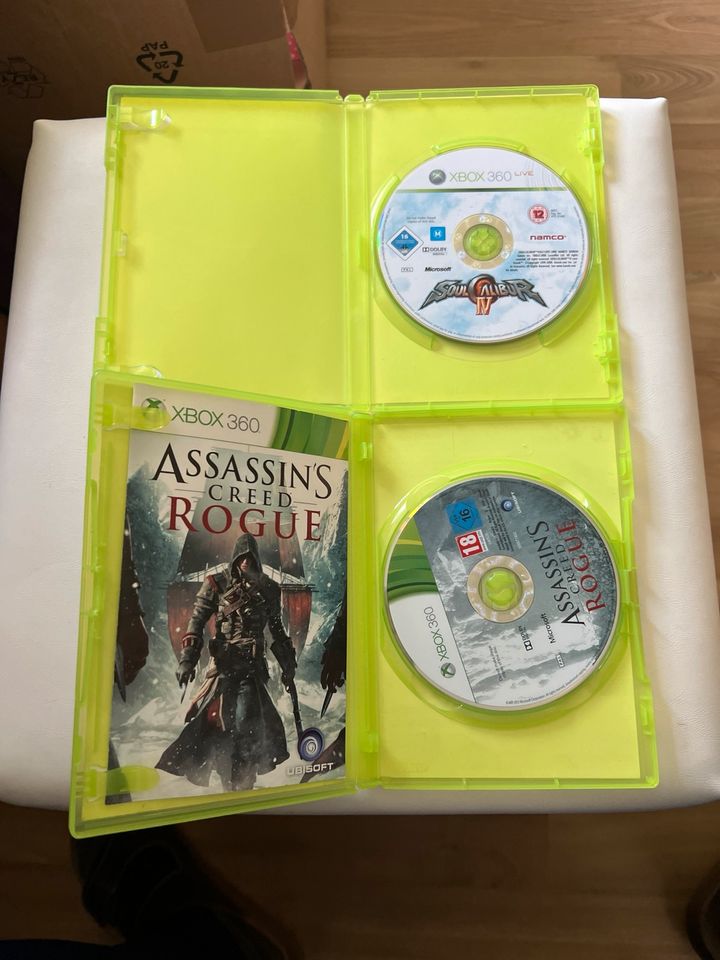 Xbox 360 Spiele Soul Calibur IV und Assassins Creed Rogue in Abenberg