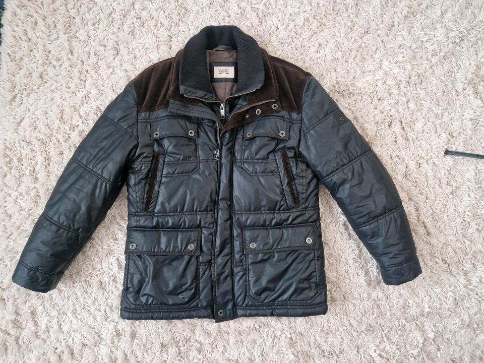 Camel Active Winterjacke Jacke Parka schwarz braun Cord Gr.50 / M in Fintel