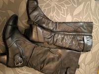 Stiefel Gr 37 5 Vintage Retro Leder Sachsen-Anhalt - Halle Vorschau