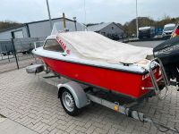 Motorboot Hille Roda 16 mit 50 PS AB und 1300 kg Trailer Schleswig-Holstein - Bliestorf Vorschau