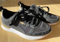 Puma metallic schwarz-gold 37 Sneaker Sachsen-Anhalt - Magdeburg Vorschau