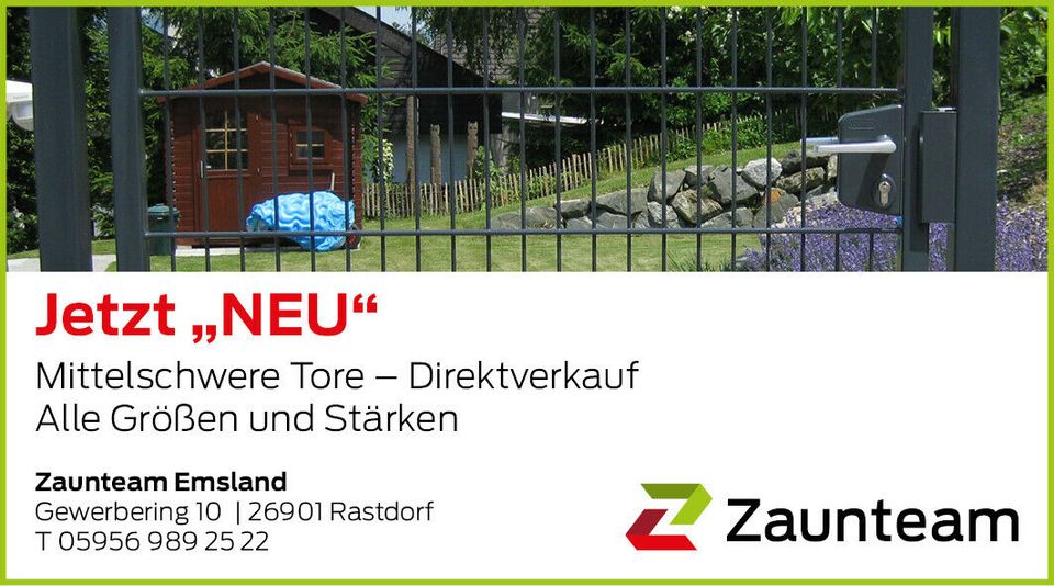 MAI RABATT AKTION !!!! 25 m Doppelstabmattenzaun Höhe 183 cm 8/6/8 inkl. Pfosten und Befestigungsmaterial im Zaun Paket in Rastdorf