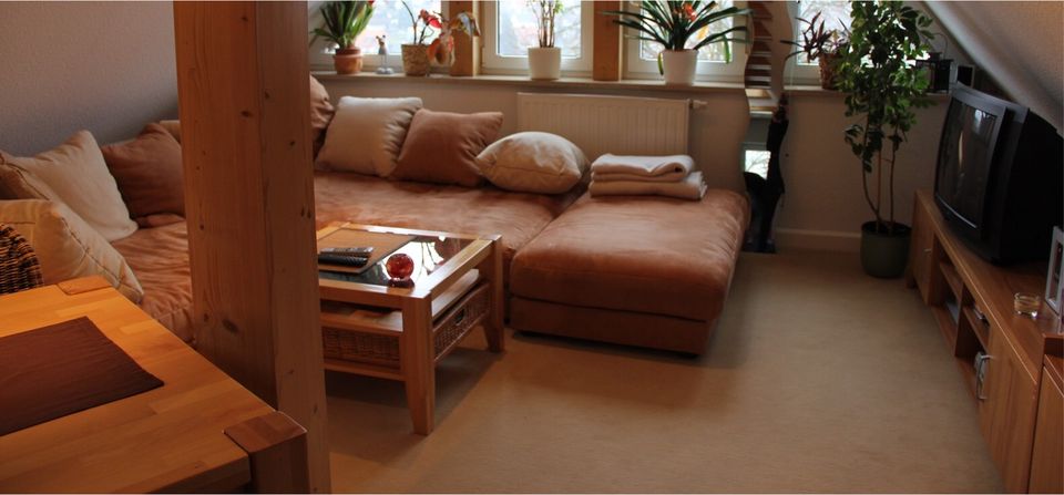 Wohnzimmer Möbel SET/Couch, Schreibtisch,Esstisch, Rollcontainer in Pössneck