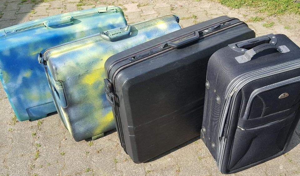 Urlaub reisen GR Koffer bunt Unikat selten ausgefallen auffallend in Barntrup