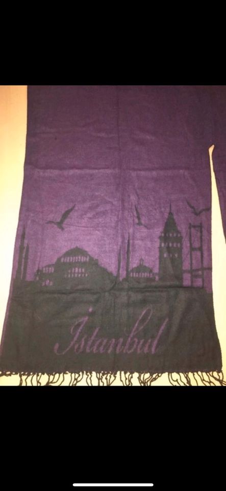 Zwei neue poncho schal Istanbul türkei lila grün in Kamen