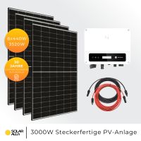 SOLAR ALLin 3520Wp/3000W GoodWe Steckerfertige PV-Anlage mit Bifaziale Glas/Glas Module Ja Solar Balkonkraftwerk Solaranlage Plug & Play WIFI SmartApp Nordrhein-Westfalen - Würselen Vorschau
