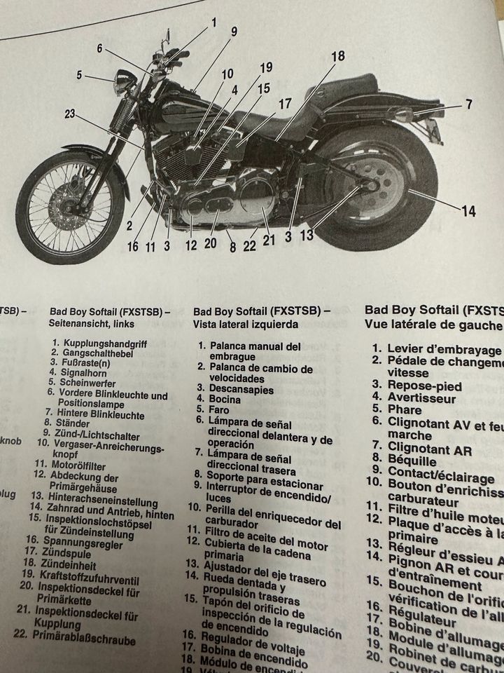 Harley Davidson FL FLHR FX Fahrerhandbuch Reparaturanleitung in Bremen