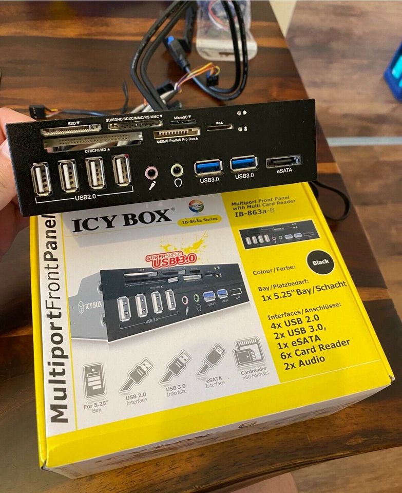 Icy box ib-863a-b pc front panel usb 3 Audio in Braunschweig