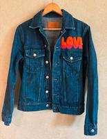 Sandro Paris Jeansjacke blau S neu love logo Hessen - Mühlheim am Main Vorschau