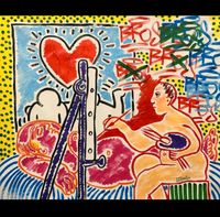 Gemälde Kunst Bild Picasso and Haring Sachsen-Anhalt - Sangerhausen Vorschau