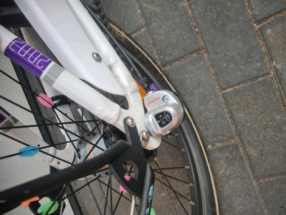 Fahrrad Scool chiX Twin 20 weiß lila ab 5 Jahre in Zwickau