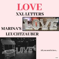 XXL LOVE - Leuchtbuchstaben für Hochzeit/Verlobung Dortmund - Rahm Vorschau