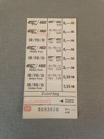 DB Fahrkarte (alt) Retro / Sammelobjekt Baden-Württemberg - Filderstadt Vorschau