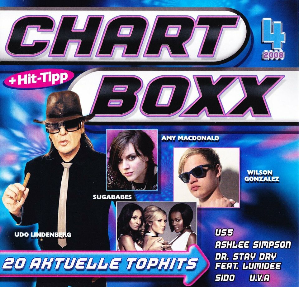 Top 13 Music-Club Chart Boxx-(20 aktuelle Tophits) 2008 (8CDs) in Meppen