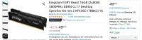Kingston Fury Beast DDR4 RAM 16 GB Nordrhein-Westfalen - Ahlen Vorschau