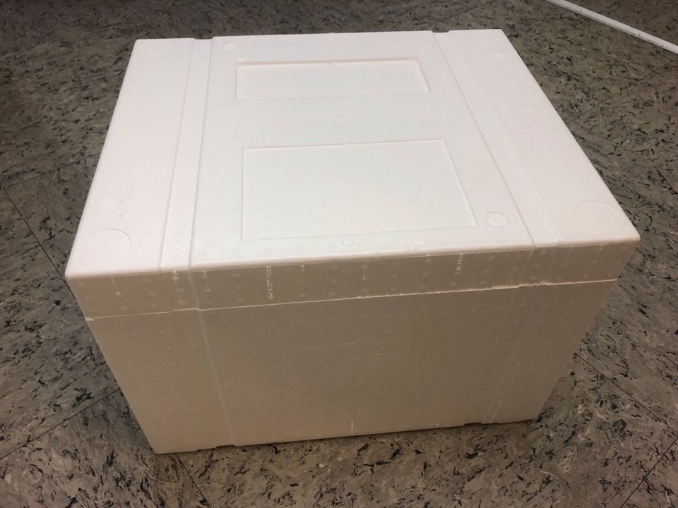Stabile weiße Styroporbox Styroporkiste Thermobox Größe XXL in