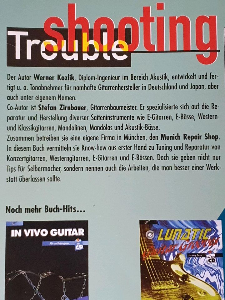 Kozlik & Zirnbauer: Trouble Shooting (Tuning, Pflege, Reperatur) in Winterberg