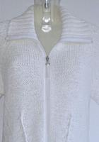Jacke Halbarm Ausgefallen mit Bändern Gestrickt Bonita Offwhite Frankfurt am Main - Nieder-Eschbach Vorschau