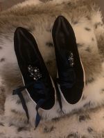 Catwalk Sneaker Gr. 38 dunkelblau Samt mit Blume Berlin - Pankow Vorschau