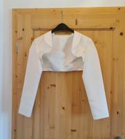Bolero Braut langarm Satin creme 36 Hessen - Schaafheim Vorschau