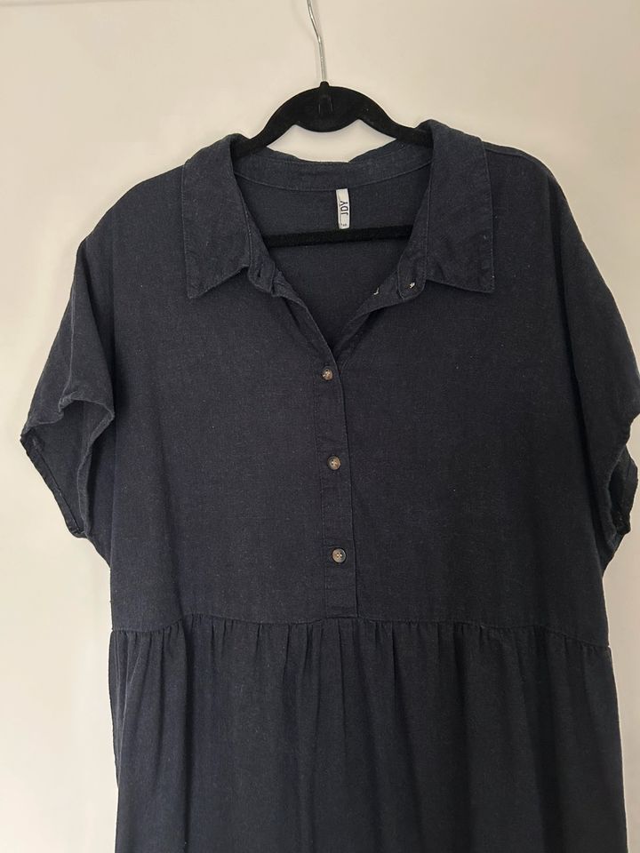 JDY Only JDYsay Collar Linen Dress Kleid Leinen 40 dunkelblau in Bockhorn