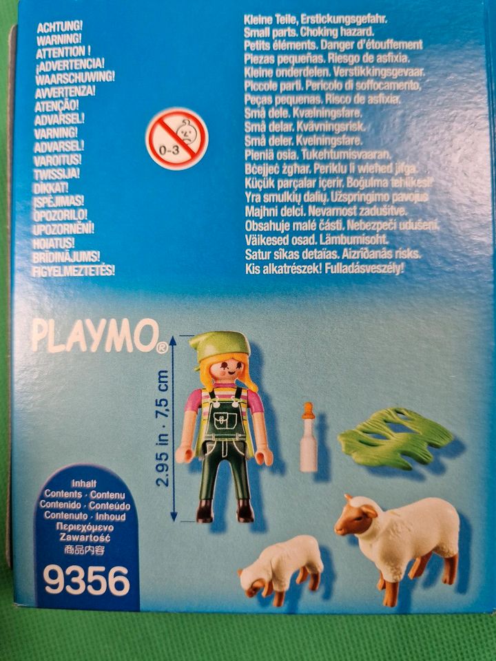 Playmobil 9356 specialPLUS Schaf Lamm Bäuerin Babyschaf komplett in Hemsbach