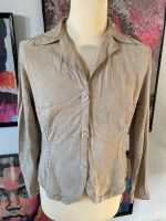 Daniel Hechter Damen Jacke Leder L beige 40 Hessen - Großkrotzenburg Vorschau