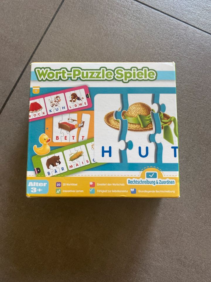 Wort Puzzle Spiel für Kinder zum Lesen lernen in Dortmund