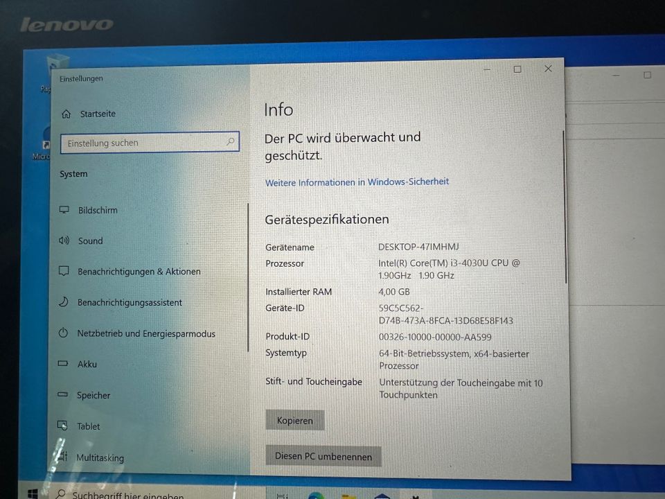 L(SIG)16: 1 LENOVO Yoga 2 13 i3 1,9GHz 4GB RAM 103GB Touchscreen in Plauen