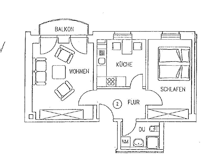 schöne 2-Zimmerwohnung in bester Lage mit Balkon in Leipzig