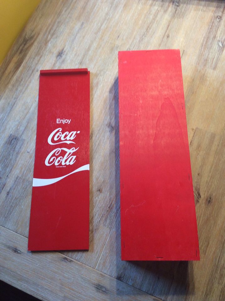 Coca Cola Kiste Präsentkarton top Zustand Geschenkbox in Denkte