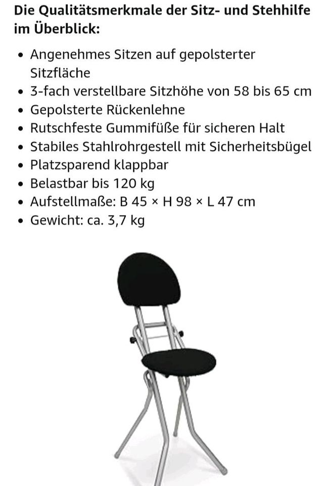 Bügel-Hocker Steh-Hilfe Hocker Stuhl in Oldenburg