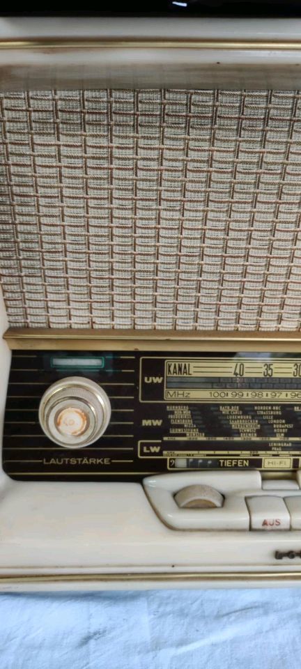 Loewe opta Kantate type 3721 W Löwe röhren Radio  Erzatzteile in Wetzlar