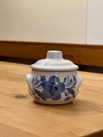 Keramik Schälchen Schale Topf blauesDekor Blumenmuster klein weiß Sachsen - Bannewitz Vorschau