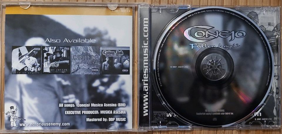 Conejo Fallen Angel Rare Cali Gangsta Rap Hip Hop CD G-Funk in Fuldabrück