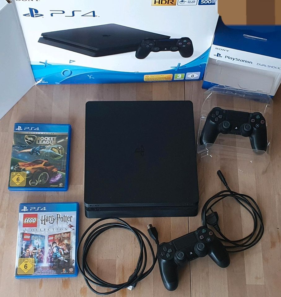 Playstation 4+ 2 Spiele+ inkl. 2 Controller in Rüdesheim am Rhein