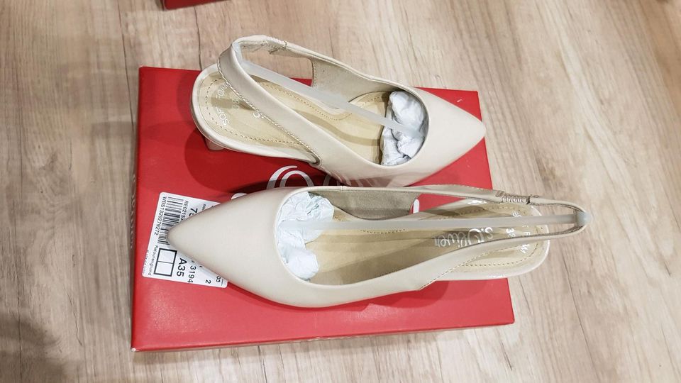 S.Oliver Pumps Slingpumps Riemchen Brautschuh Nude Gr.38 in Gifhorn