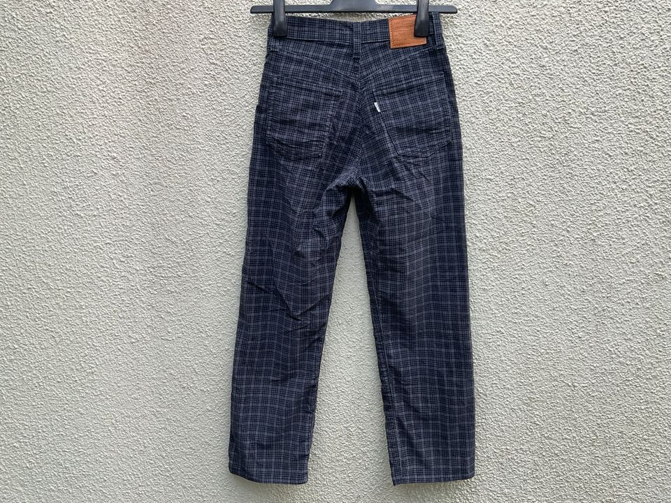 Levi‘s Ribcage Straight Ankle Hose kariert Größe W25 L27 in Nürnberg (Mittelfr)